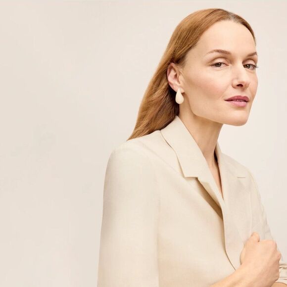 MM Lafleur Reese Earrings in Cream - Picture 2 of 5